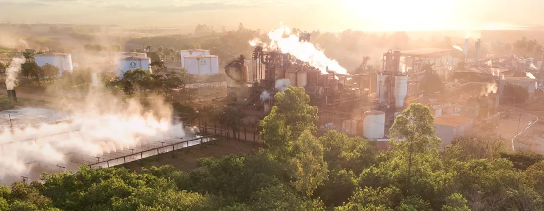 Usina Diana Bioenergia ao amanhecer