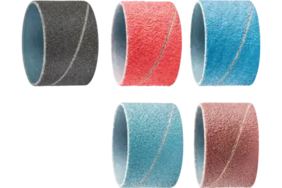 Bandas espirais abrasivas cilíndricas