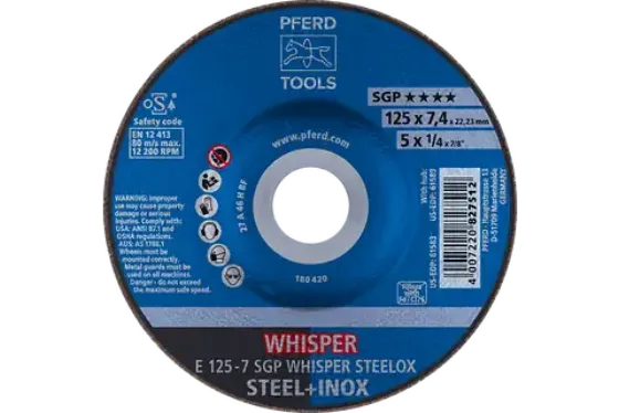 Discos de desbaste SGP WHISPER STEELOX ★★★★