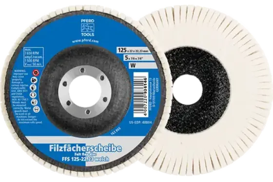 Discos lamelares de feltro
