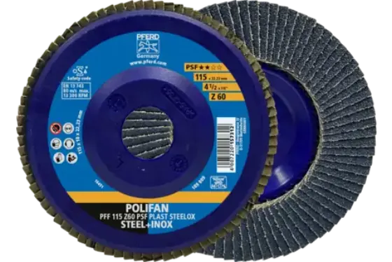 Discos lamelares POLIFAN de alumina de zircônia Z PSF PLAST STEELOX ★★☆☆
