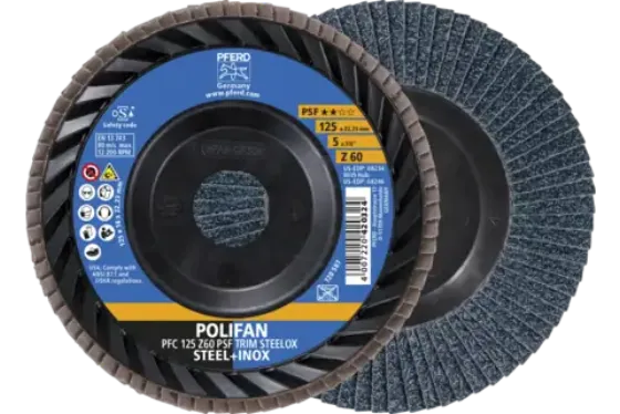 Discos lamelares POLIFAN de alumina de zircônia Z PSF TRIM STEELOX ★★☆☆