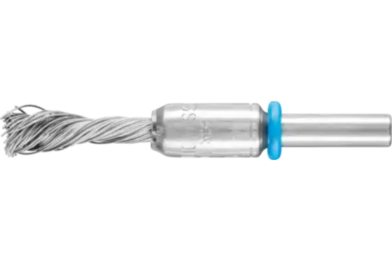 Escovas tipo pincel trançadas, SINGLETWIST, INOX-TOTAL, montado na haste
