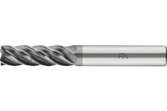 Fresa de topo de carboneto de tungstênio sólido Universal com cinco lâminas UCD5, design de canto radial com quebra-cavacos, 3xD – sistema métrico
