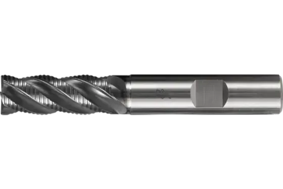 Fresa de topo de carboneto de tungstênio sólido Universal com quatro lâminas UCR4, design de canto chanfrado com corte por desbaste – sistema métrico