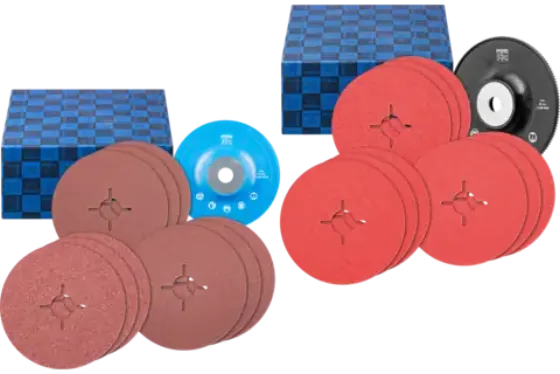 Jogo de discos de fibra