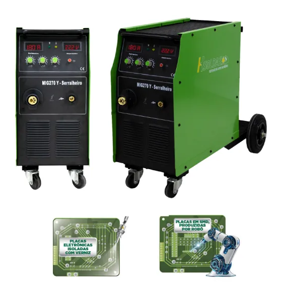 INVERSORA MIG/MMA 270 Y SERRALHEIRO MONOFÁSICO