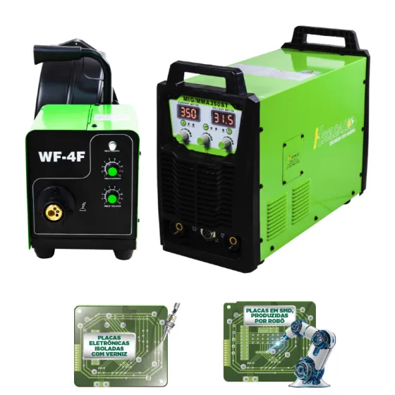 INVERSORA MULTIPROCESSO MIG 350 ST 220V / 380V / 440V TRIF.