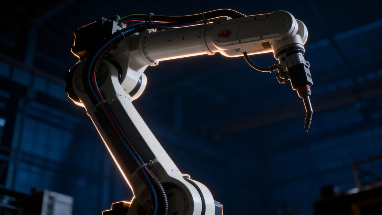 Robô de solda XTBots em operação na linha de produção